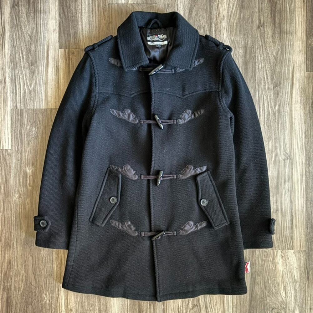 Vintage Astro Boy Trench Coat Women's Size M Duffle RARE Manga Osamu Tezuka Y2K